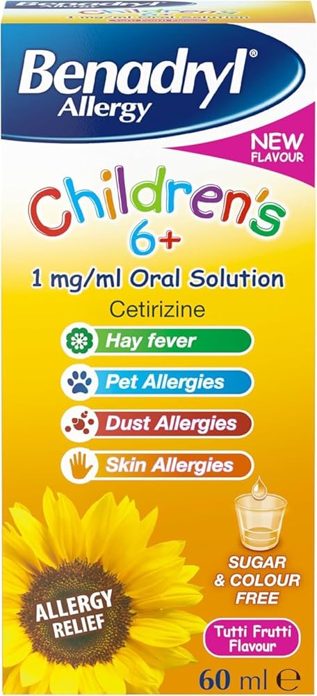 Benadryl allergy children's 6+ syrup x 60ml/McNeil