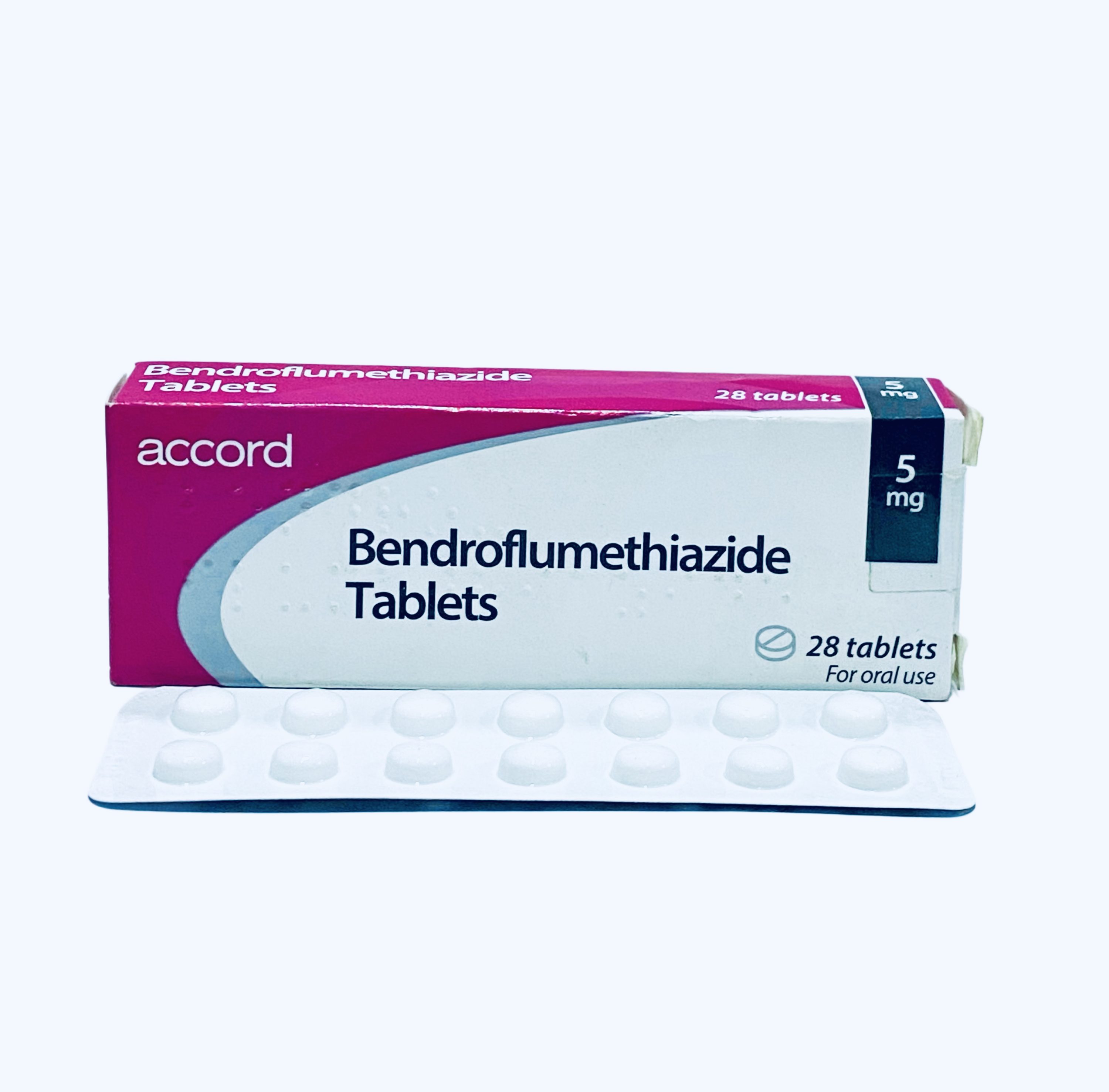 Bendroflumethiazide 5mg tabs x 28/Accord