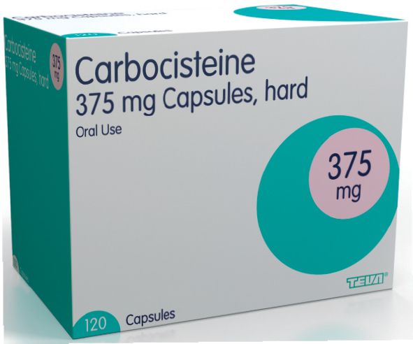 Carbocisteine 375mg Caps x 120