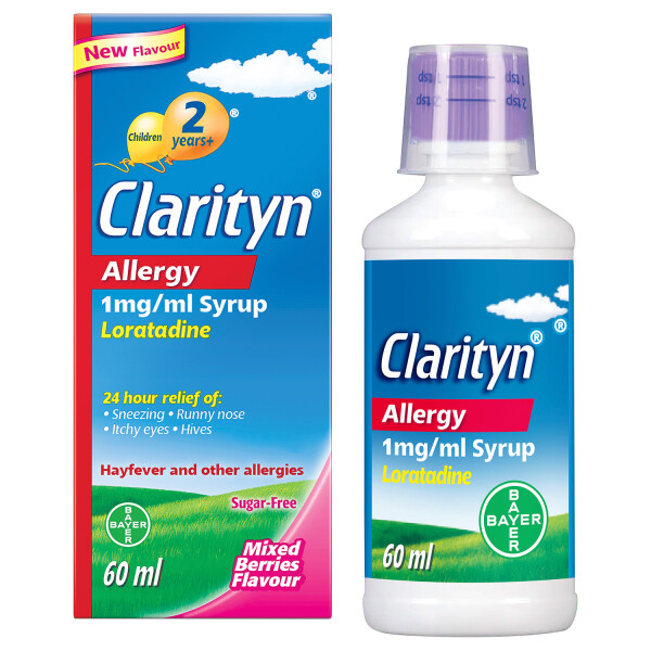 Clarityn Allergy 1mg/ml Syrup x 60ml/MSD