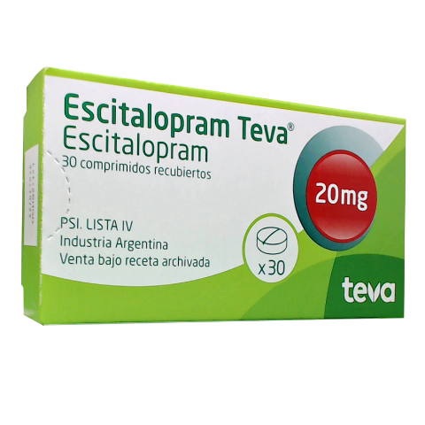 Escitalopram 20mg tab x 28/Teva