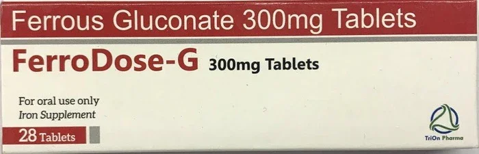 Ferrous Gluconate 300mg tab x 28
