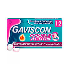 Gaviscon Double Action tabs Mix berry/Mint x 12